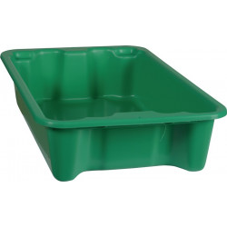 Drehstapelbehälter PP grün L590xB380xH135mm Drehstapelbehälter PP grün L590xB380xH135mm