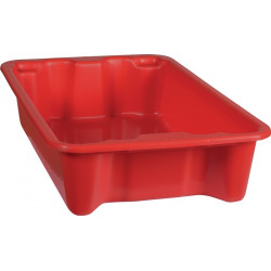 Drehstapelbehälter PP rot L590xB380xH135mm Drehstapelbehälter PP rot L590xB380xH135mm