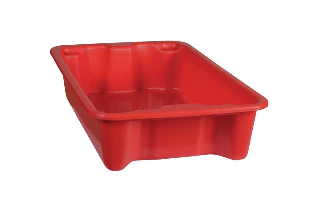 Drehstapelbehälter PP rot L590xB380xH135mm Drehstapelbehälter PP rot L590xB380xH135mm