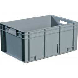 Transportbehälter L600xB400xH236mm grau PP Durchfassgr.Seitenwände geschl.PROMAT Transportbehälter L600xB400xH236mm grau PP Durchfassgr.Seitenwände geschl.PROMAT