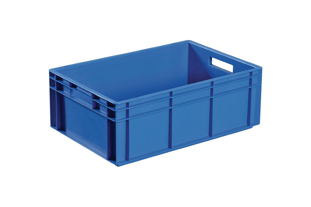 Transportbehälter L600xB400xH420mm blau PP Durchfassgr.Seitenwände geschl.PROMAT