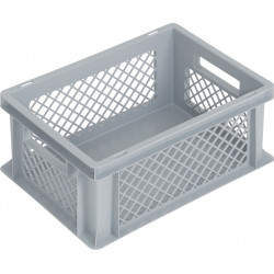 Transportbehälter L400xB300xH170mm grau PP Durchfassgr.Seitenwände durchbrochen Transportbehälter L400xB300xH170mm grau PP Durchfassgr.Seitenwände durchbrochen
