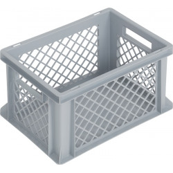 Transportbehälter L400xB300xH220mm grau PP Durchfassgr.Seitenwände durchbrochen Transportbehälter L400xB300xH220mm grau PP Durchfassgr.Seitenwände durchbrochen