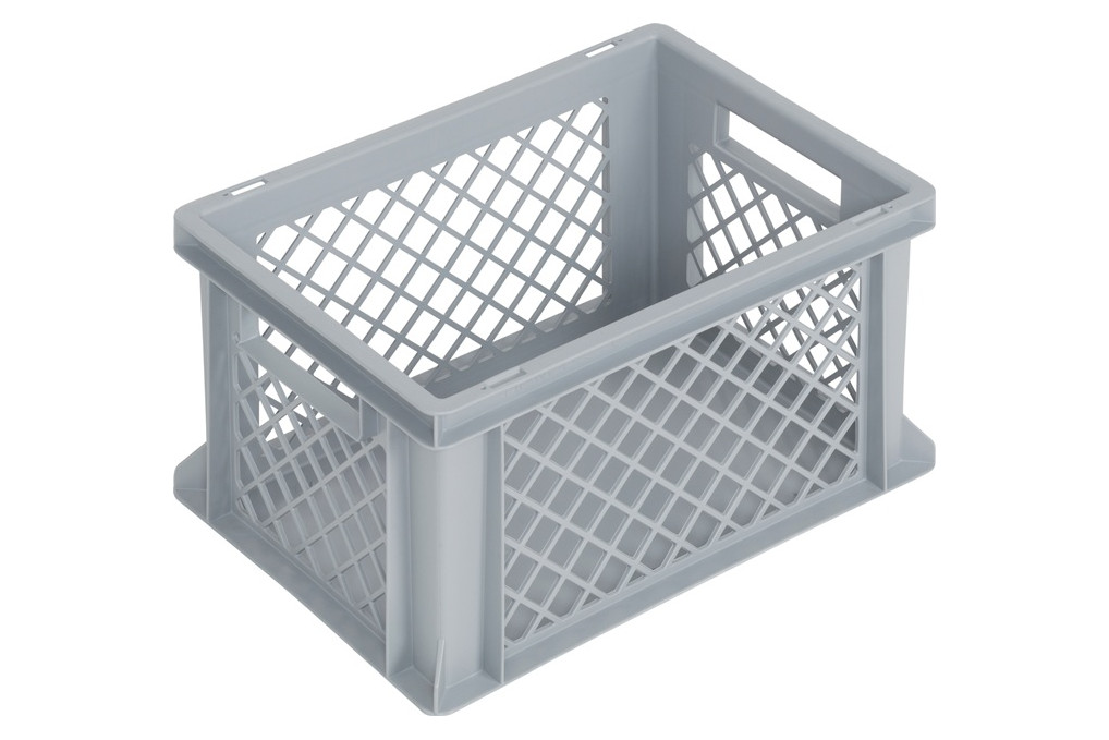 Transportbehälter L400xB300xH220mm grau PP Durchfassgr.Seitenwände durchbrochen Transportbehälter L400xB300xH220mm grau PP Durchfassgr.Seitenwände durchbrochen