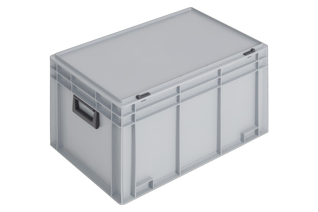 Ku. Koffer L600xB400xH353mm PP 2 Griffe Schiebeverschluss grau 70l LOCKWEILER Ku. Koffer L600xB400xH353mm PP 2 Griffe Schiebeverschluss grau 70l LOCKWEILER
