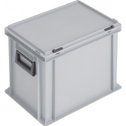 Ku. Koffer L400xB300xH333mm PP 2 Griffe Schiebeverschluss grau 31l LOCKWEILER Ku. Koffer L400xB300xH333mm PP 2 Griffe Schiebeverschluss grau 31l LOCKWEILER