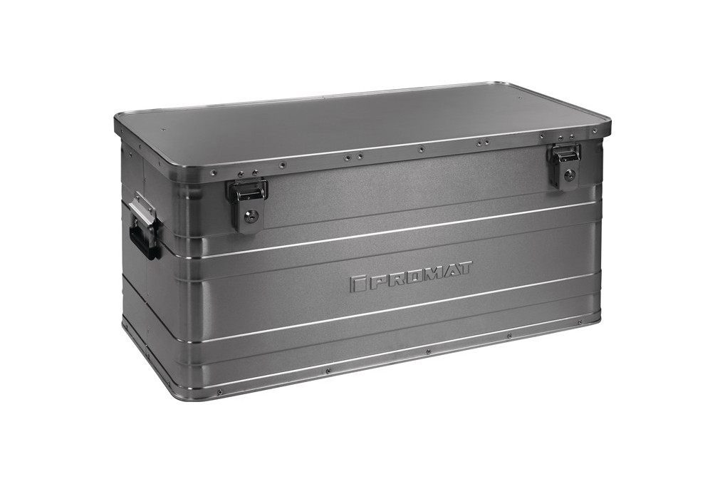 Aluminiumbox L780xB380xH380mm 90l m.Klappverschluss u.Zylinderschl.PROMAT Aluminiumbox L780xB380xH380mm 90l m.Klappverschluss u.Zylinderschl.PROMAT