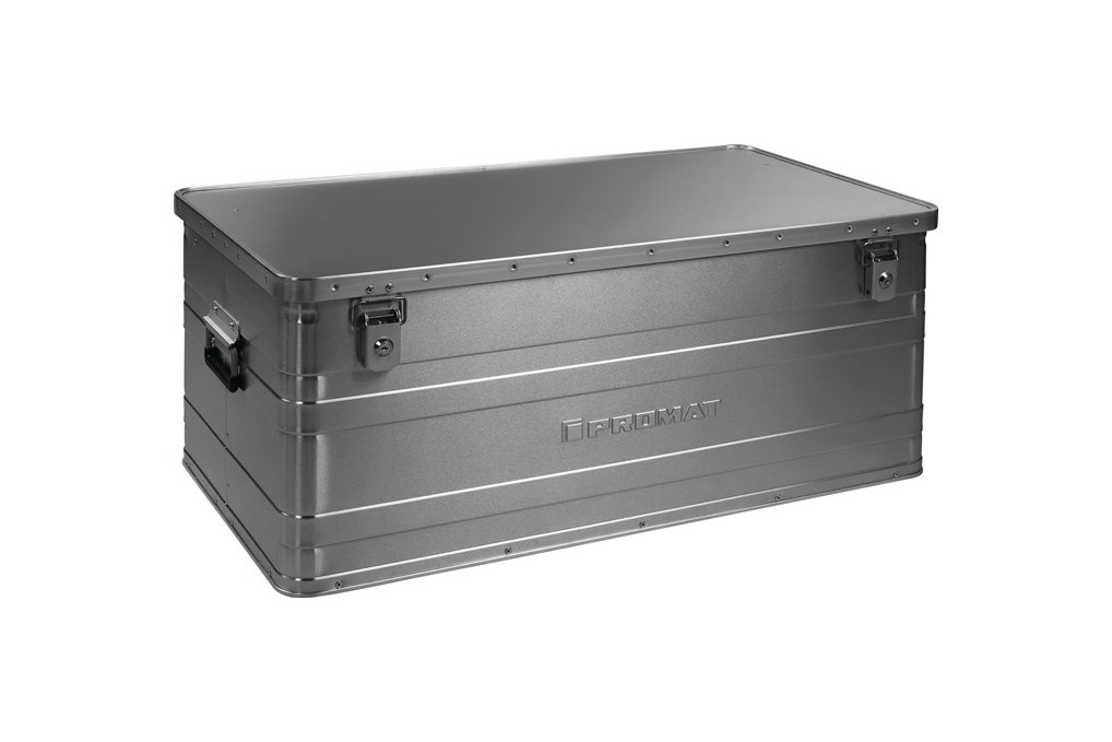 Aluminiumbox L900xB490xH380mm 140l m.Klappverschluss u.Zylinderschl.PROMAT Aluminiumbox L900xB490xH380mm 140l m.Klappverschluss u.Zylinderschl.PROMAT