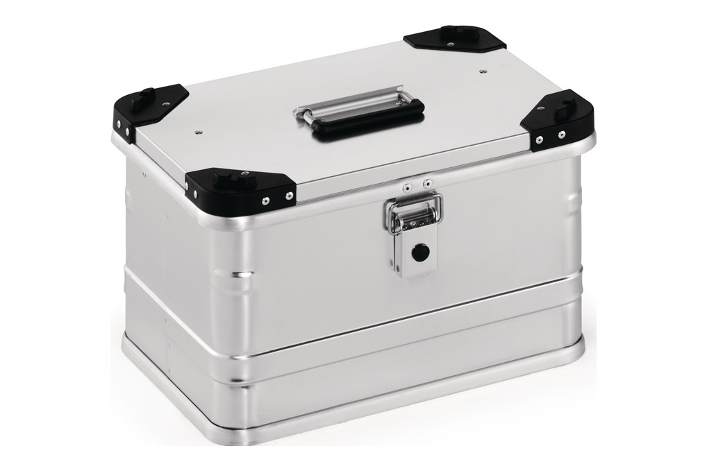 Aluminiumbox L432xB335xH277mm 29l m.Klappverschluss u.Stapelecken Aluminiumbox L432xB335xH277mm 29l m.Klappverschluss u.Stapelecken
