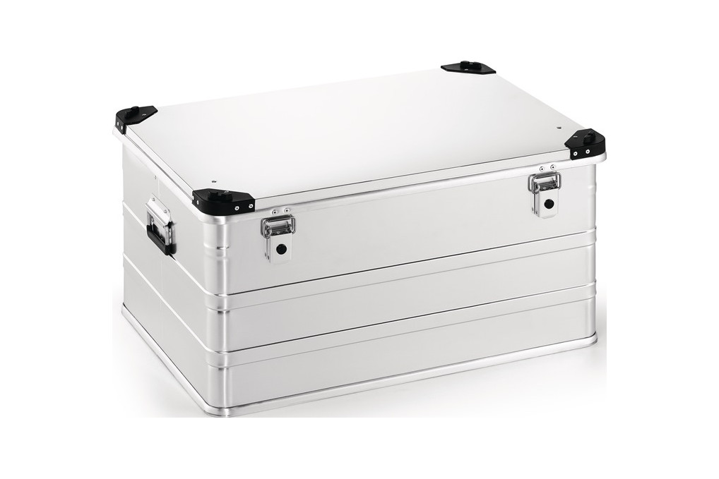 Aluminiumbox L782xB585xH410mm 157l m.Klappverschluss u.Stapelecken