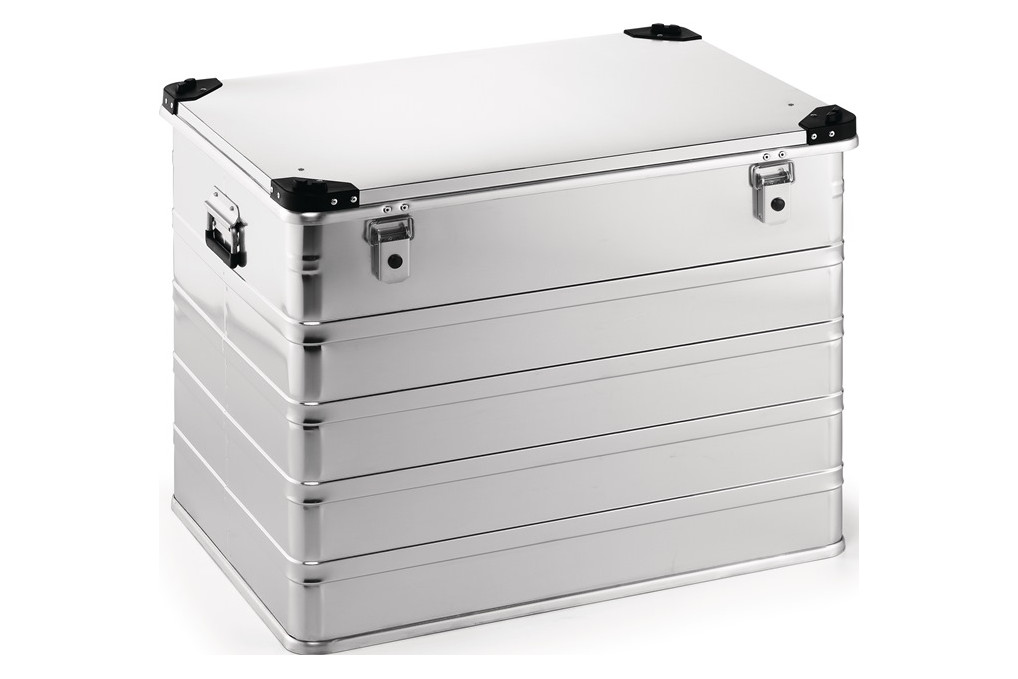 Aluminiumbox L782xB585xH620mm 240l m.Klappverschluss u.Stapelecken Aluminiumbox L782xB585xH620mm 240l m.Klappverschluss u.Stapelecken