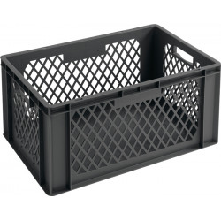 Transportbehälter L600xB400xH320mm grau PP Durchfassgr.Seitenwände durchbrochen Transportbehälter L600xB400xH320mm grau PP Durchfassgr.Seitenwände durchbrochen
