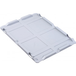 Stülpdeckel PP L400xB300mm grau f.Transportstapelkasten ALLIT Stülpdeckel PP L400xB300mm grau f.Transportstapelkasten ALLIT