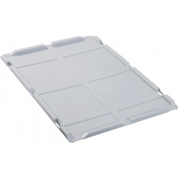 Stülpdeckel PP L600xB400mm grau f.Transportstapelkasten ALLIT Stülpdeckel PP L600xB400mm grau f.Transportstapelkasten ALLIT