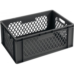 Transportbehälter L600xB400xH270mm grau PP Durchfassgr.Seitenwände durchbrochen Transportbehälter L600xB400xH270mm grau PP Durchfassgr.Seitenwände durchbrochen