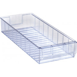 Regalkasten L500xB183xH81mm transp.SAN PROMAT Regalkasten L500xB183xH81mm transp.SAN PROMAT