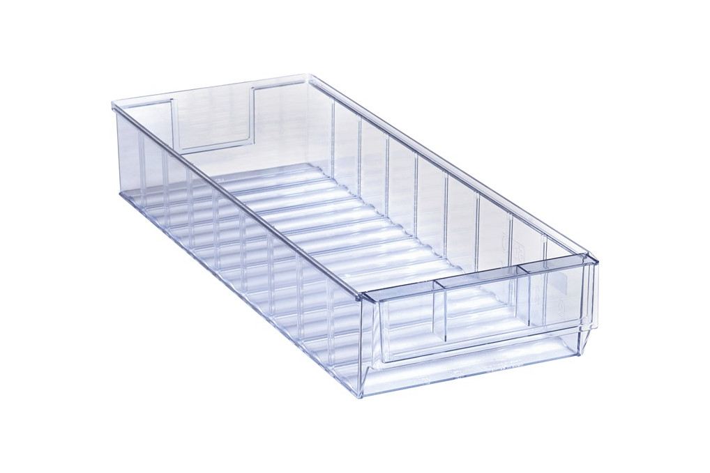 Regalkasten L500xB183xH81mm transp.SAN PROMAT Regalkasten L500xB183xH81mm transp.SAN PROMAT
