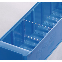 Trennw.f.Regalkasten B.91mm Styrolux transp.10St. Btl.PROMAT Trennw.f.Regalkasten B.91mm Styrolux transp.10St. Btl.PROMAT