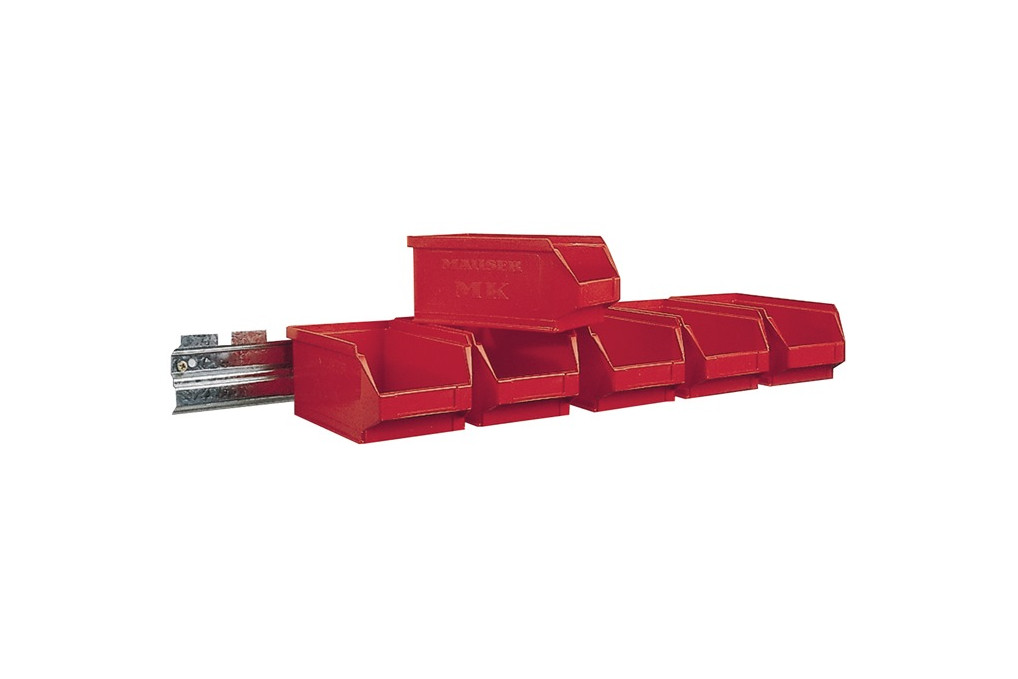 Sichtlagerkastenset H50xB602xT100mm STA verz.m.Sichtlagerkästen 6xMK6 rot MAUSER Sichtlagerkastenset H50xB602xT100mm STA verz.m.Sichtlagerkästen 6xMK6 rot MAUSER