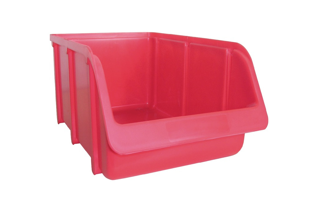 Sichtlagerkasten L332 290xB207xH155mm PP rot stapelbar HÜNERSDORFF