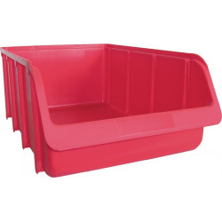 Sichtlagerkasten L489 422xB312xH184mm PP rot stapelbar HÜNERSDORFF Sichtlagerkasten L489 422xB312xH184mm PP rot stapelbar HÜNERSDORFF
