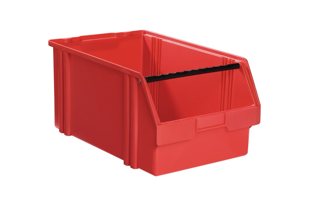 Sichtlagerkasten LK L500 450xB300xH230mm PS rot LA KA PE Sichtlagerkasten LK L500 450xB300xH230mm PS rot LA KA PE