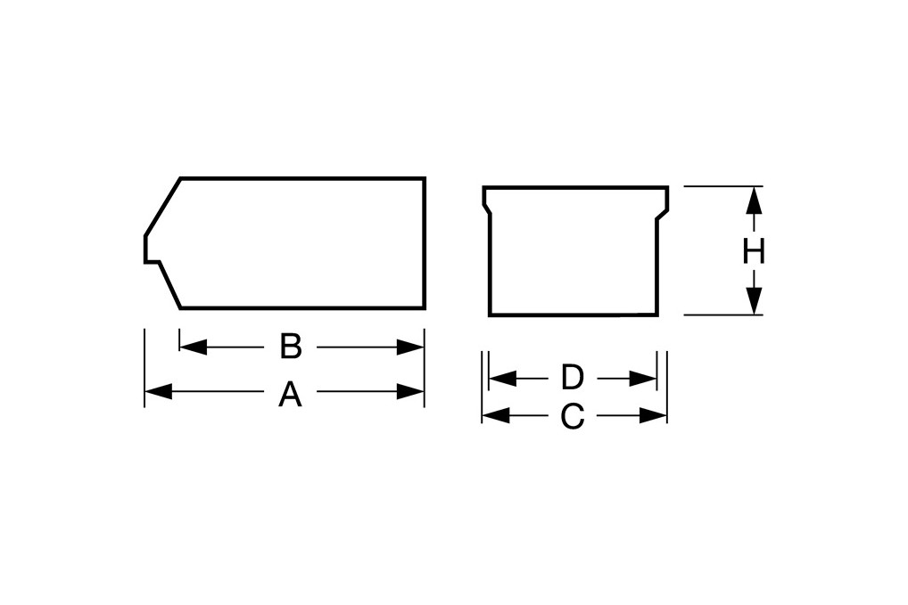 Sichtlagerkasten LK L230 200xB140xH130mm PS grün LA KA PE