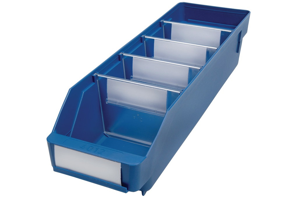 Regalkasten L400xB120xH95mm blau PP