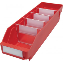 Regalkasten L400xB120xH95mm rot PP Regalkasten L400xB120xH95mm rot PP