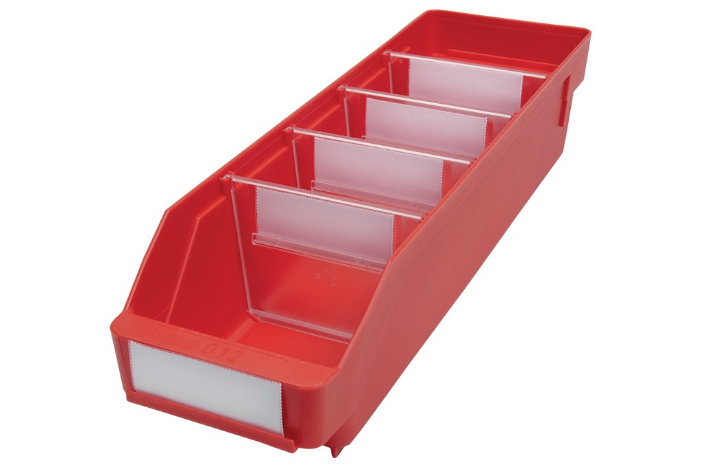 Regalkasten L400xB120xH95mm rot PP Regalkasten L400xB120xH95mm rot PP
