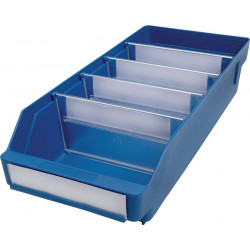Regalkasten L400xB180xH95mm blau PP Regalkasten L400xB180xH95mm blau PP