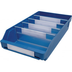Regalkasten L400xB240xH95mm blau PP Regalkasten L400xB240xH95mm blau PP