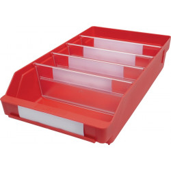 Regalkasten L400xB240xH95mm rot PP Regalkasten L400xB240xH95mm rot PP