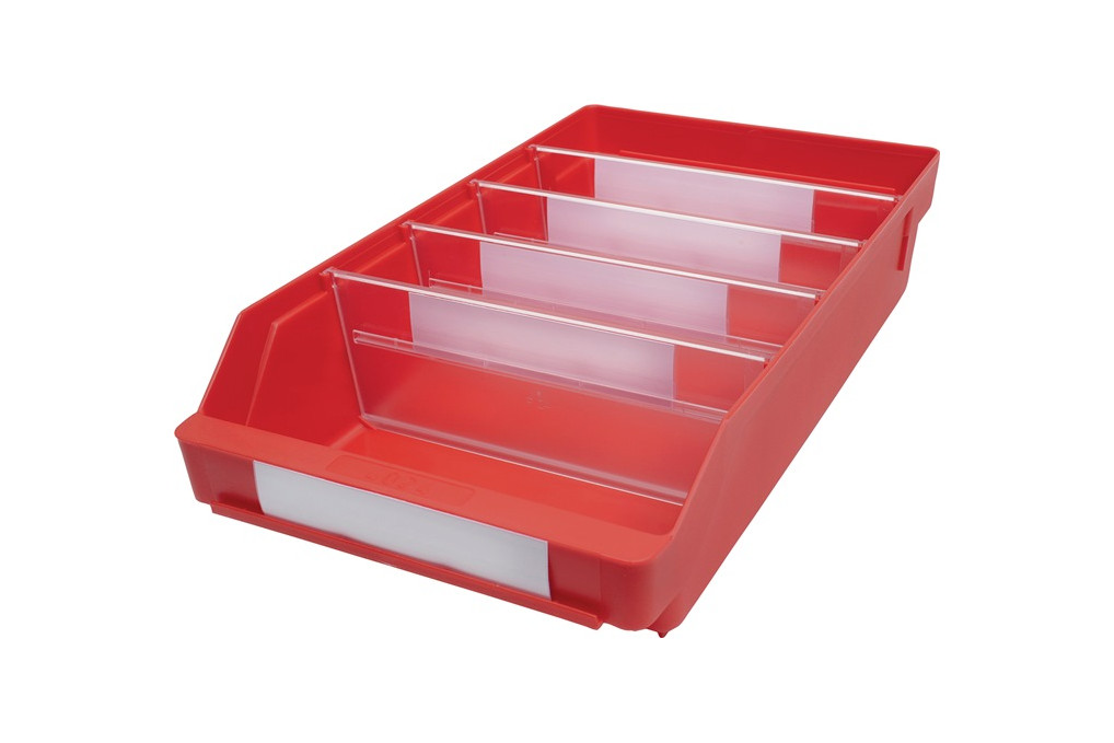 Regalkasten L400xB240xH95mm rot PP Regalkasten L400xB240xH95mm rot PP