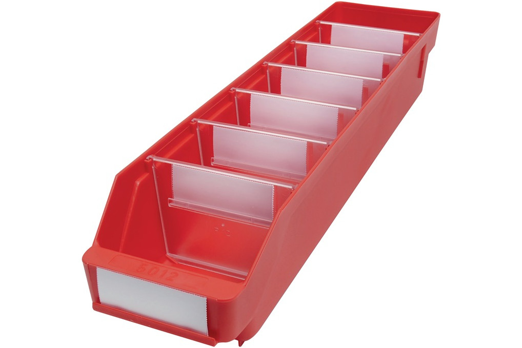 Regalkasten L500xB120xH95mm rot PP Regalkasten L500xB120xH95mm rot PP