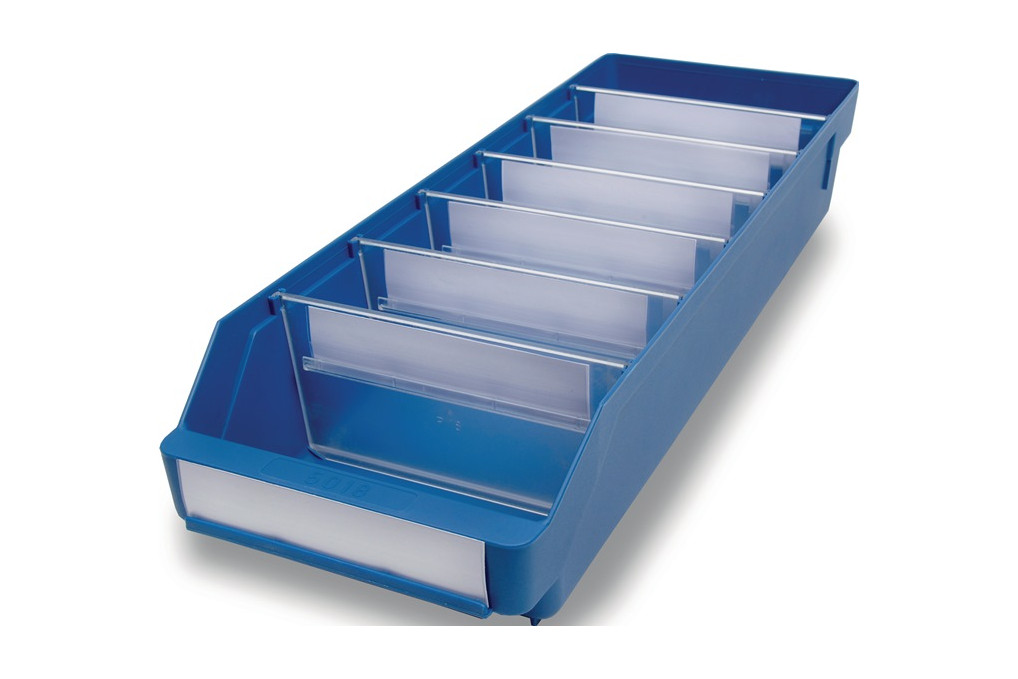 Regalkasten L500xB180xH95mm blau PP Regalkasten L500xB180xH95mm blau PP