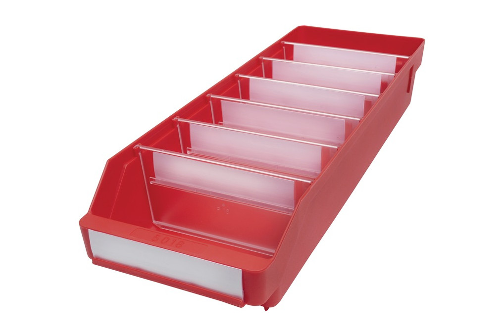 Regalkasten L500xB180xH95mm rot PP Regalkasten L500xB180xH95mm rot PP