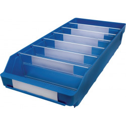 Regalkasten L500xB240xH95mm blau PP Regalkasten L500xB240xH95mm blau PP