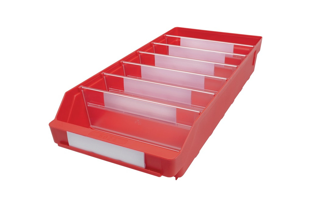 Regalkasten L500xB240xH95mm rot PP Regalkasten L500xB240xH95mm rot PP