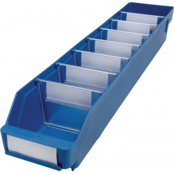 Regalkasten L600xB120xH95mm blau PP Regalkasten L600xB120xH95mm blau PP