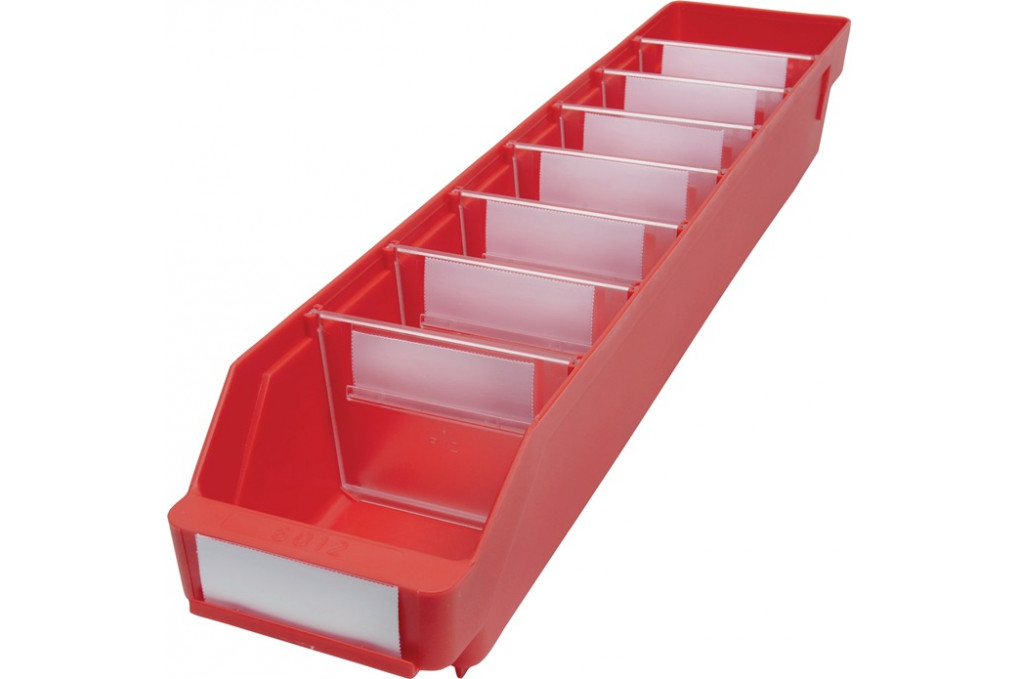 Regalkasten L600xB120xH95mm rot PP