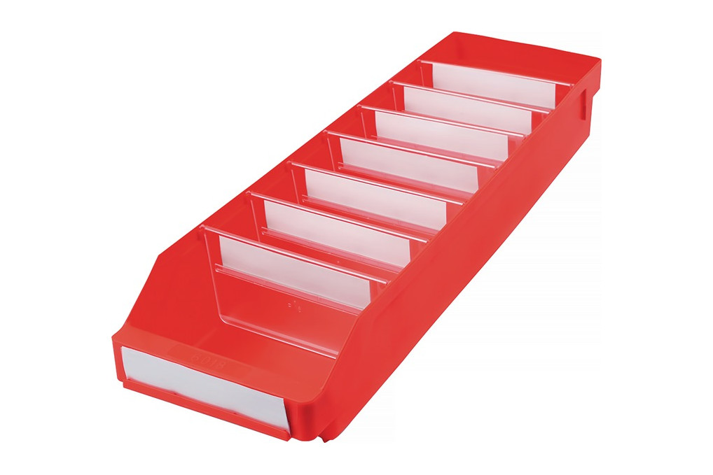 Regalkasten L600xB180xH95mm rot PP Regalkasten L600xB180xH95mm rot PP