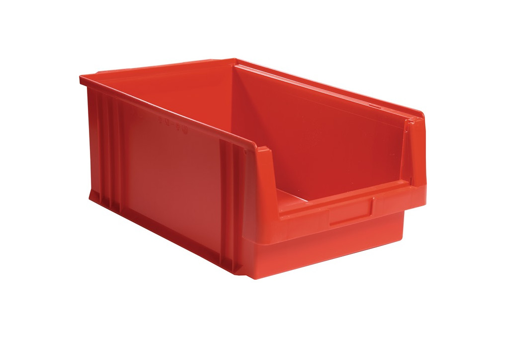 Sichtlagerkasten PLK L500xB315xH200mm PP rot LA KA PE Sichtlagerkasten PLK L500xB315xH200mm PP rot LA KA PE