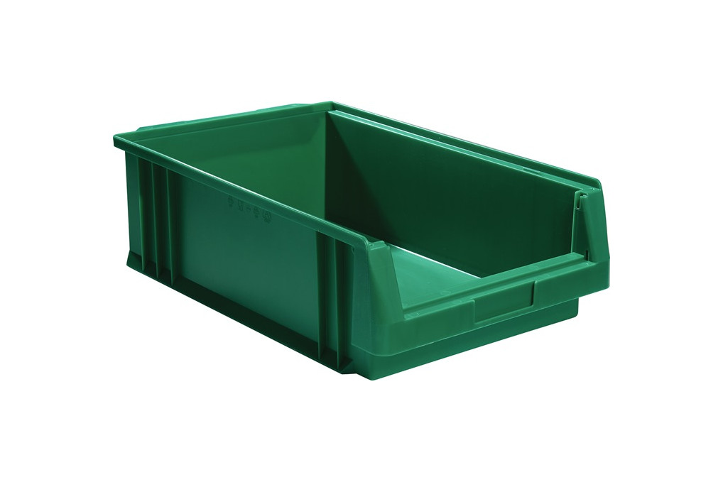 Sichtlagerkasten PLK L500xB315xH150mm PP grün LA KA PE Sichtlagerkasten PLK L500xB315xH150mm PP grün LA KA PE