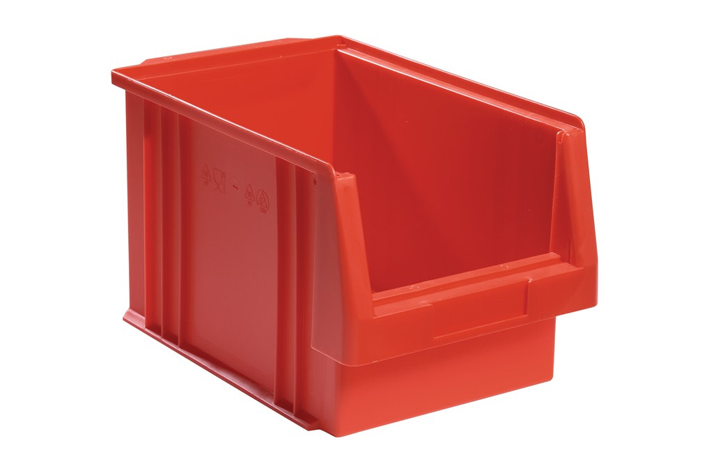 Sichtlagerkasten PLK L330xB213xH200mm PP rot LA KA PE