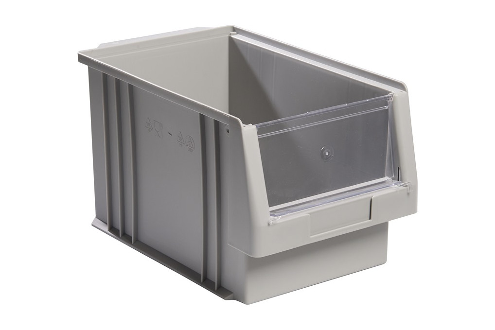 Sichtlagerkasten PLK L330xB213xH200mm PP grau LA KA PE Sichtlagerkasten PLK L330xB213xH200mm PP grau LA KA PE