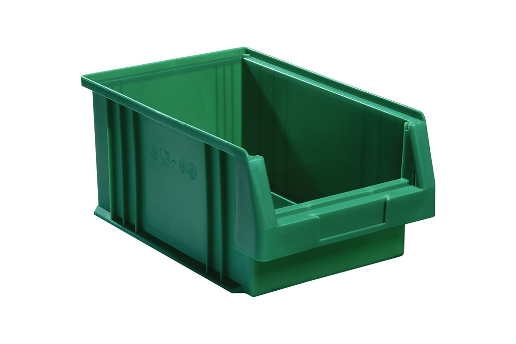 Sichtlagerkasten PLK L330xB213xH150mm PP grün LA KA PE Sichtlagerkasten PLK L330xB213xH150mm PP grün LA KA PE