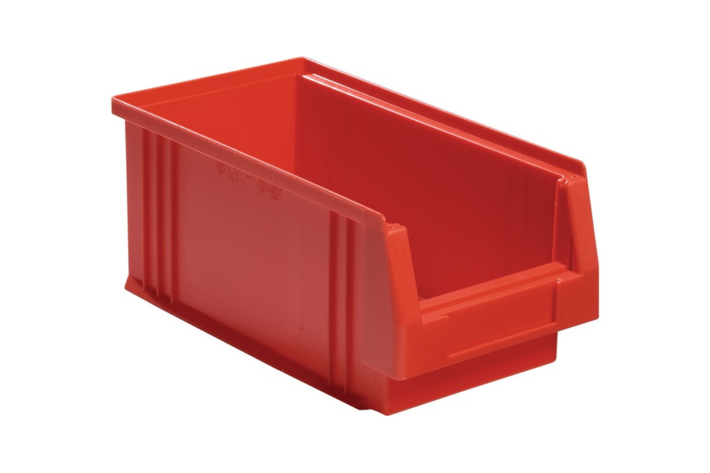 Sichtlagerkasten PLK L290xB150xH125mm PP rot LA KA PE Sichtlagerkasten PLK L290xB150xH125mm PP rot LA KA PE