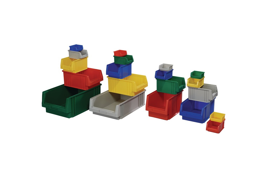 Sichtlagerkasten PLK L290xB150xH125mm PP rot LA KA PE Sichtlagerkasten PLK L290xB150xH125mm PP rot LA KA PE