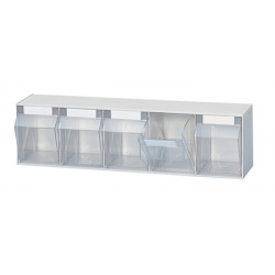 Klarsichtmagazin H164xB600xT134mm 5 x C Ku.weiß LOCKWEILER Klarsichtmagazin H164xB600xT134mm 5 x C Ku.weiß LOCKWEILER